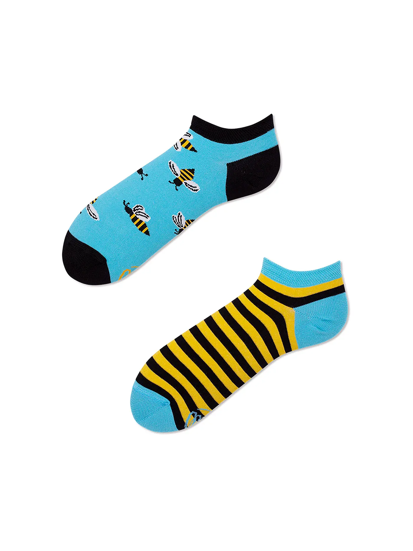 MANY MORNINGS | Damen Sneaker Socken BEE BEE gelb | 